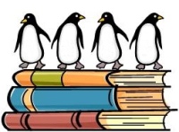 penguins on books